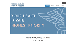 Desktop Screenshot of premierinternalmedicineplano.com